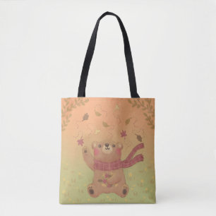 Bolso De Tela Hojas de otoño de Teddy Bear