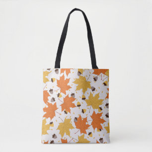 Bolso De Tela Hojas de otoño, diseño inmaculado.