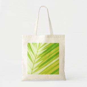 Bolso De Tela Hojas de palma verde pálido