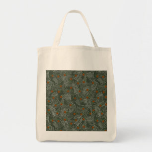 Bolso De Tela Hojas de palma y Naranjas