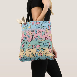 Bolso De Tela Hojas De Pastel Coloridas