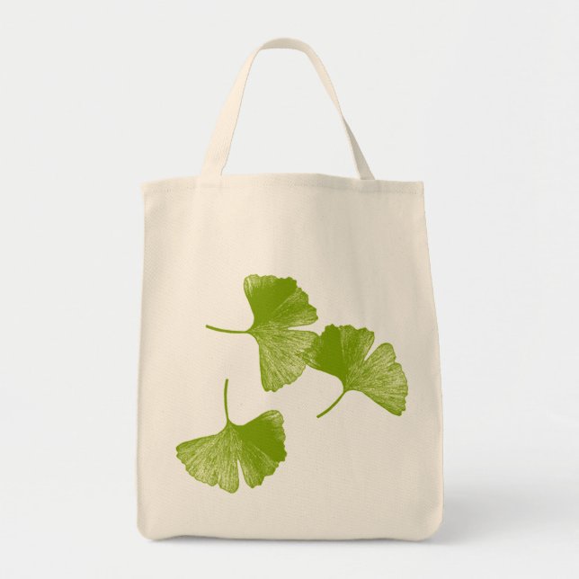 Bolso De Tela Hojas del Ginkgo (Frente)