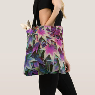 Bolso De Tela Hojas Florales de Arce Otoñal Colorido