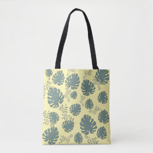 Bolso De Tela hojas grandes tropicales
