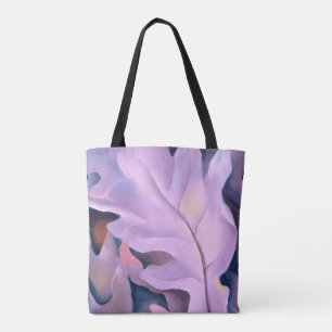 Bolso De Tela Hojas moradas de Georgia Okeeffe