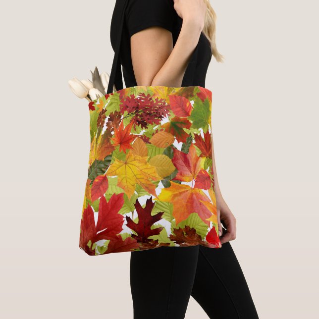 Bolso De Tela Hojas otoñales (Detalle)