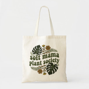 Bolso De Tela Hojas terrosas de Monstera, sublimado de Soft Mama