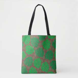 Bolso De Tela hojas tropicales