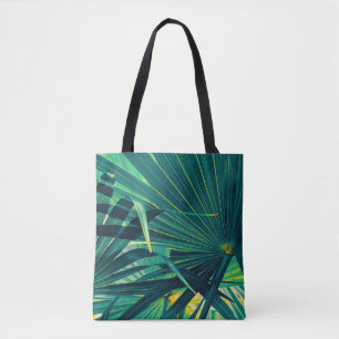 Bolso De Tela Hojas tropicales de palma