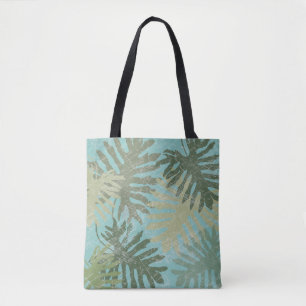 Bolso De Tela Hojas tropicales desvanecidas
