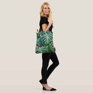 Bolso De Tela Hojas tropicales Foliage Green & Lush