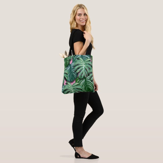 Bolso De Tela Hojas tropicales Foliage Green & Lush (Puesto)