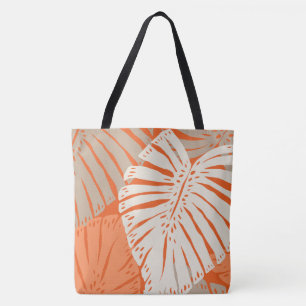 Bolso De Tela Hojas tropicales hawaianas de jungla Monstera - Na