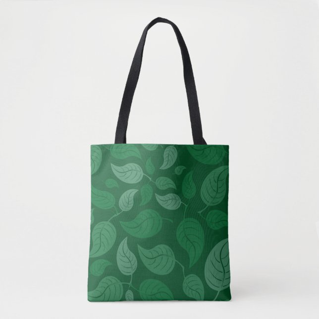 Bolso De Tela Hojas verdes (Anverso)