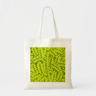 Bolso De Tela Hojas verdes