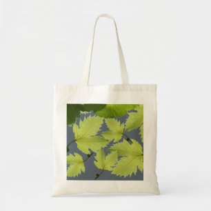 Bolso De Tela Hojas Verdes de Parra