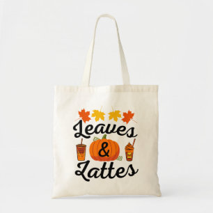 Bolso De Tela Hojas y Latte Otoño