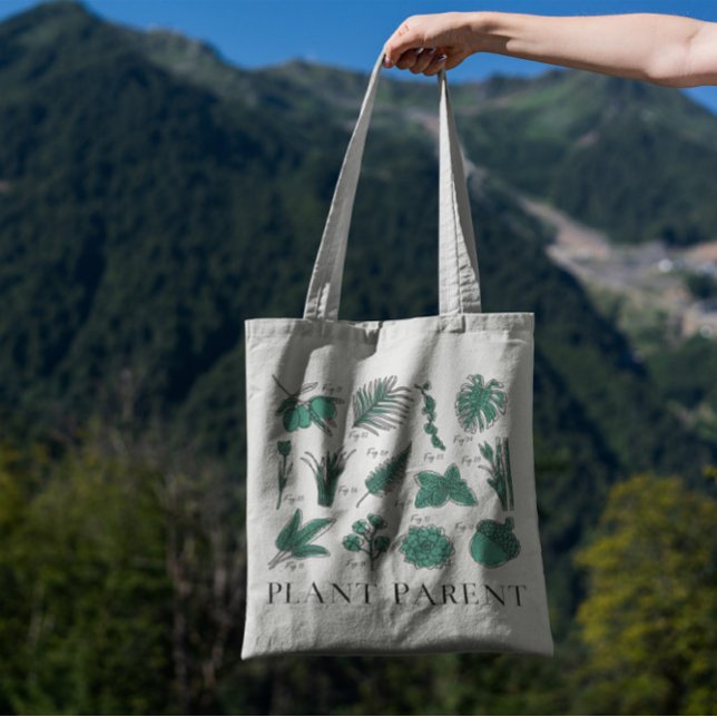 Bolso De Tela Hojas Y Plantas Naturaleza Tote Bag (Subido por el creador)
