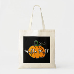 Bolso De Tela Hola Caída Caída Calabaza Hellow