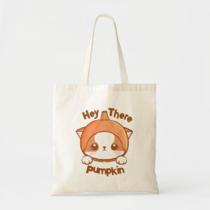 Bolso De Tela Hola Calabaza Mochi Calabaza Kawaii