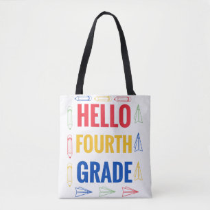 Bolso De Tela Hola cuarto grado
