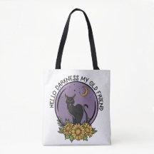 Hola Darkness Halloween Tote Bag