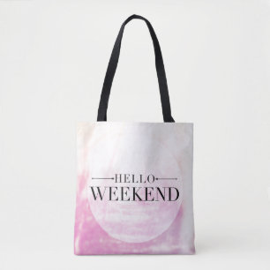 Bolso De Tela Hola fin de semana
