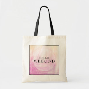 Bolso De Tela Hola fin de semana
