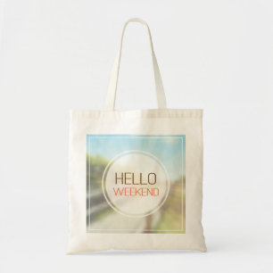 Bolso De Tela Hola fin de semana 2