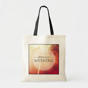 Bolso De Tela Hola fin de semana 3