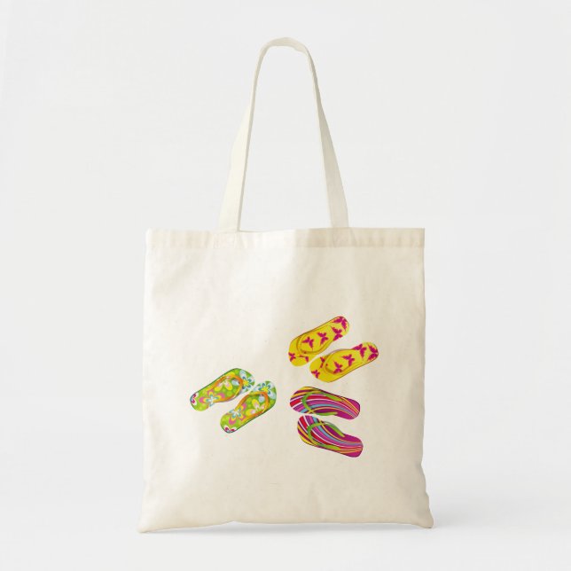 Bolso De Tela Hola flips-flopes (Frente)