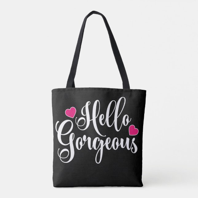 Bolso De Tela Hola Gorgeous (Reverso)