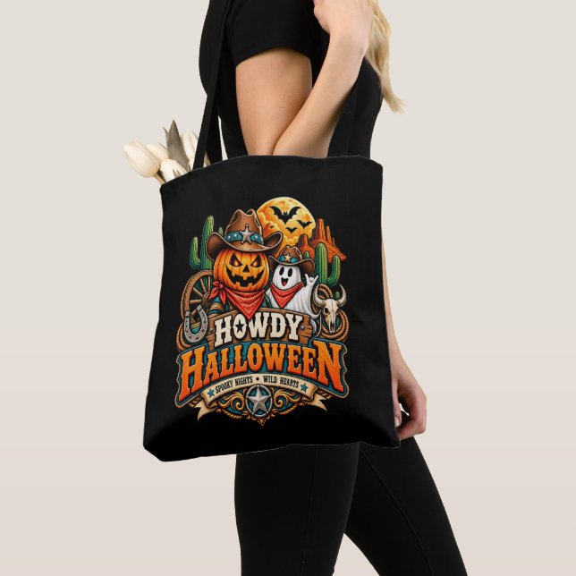 Bolso De Tela Hola Halloween  (Detalle)