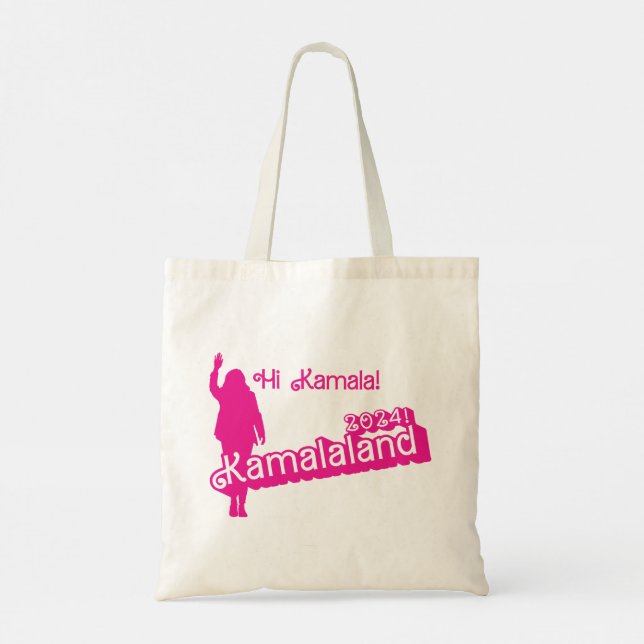 Bolso De Tela "Hola Kamala" - Tote de presupuesto (lema B) (Reverso)