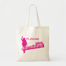 Bolso De Tela "Hola Kamala" - Tote de presupuesto (lema B)
