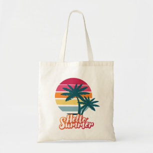 Bolso De Tela Hola letras de verano