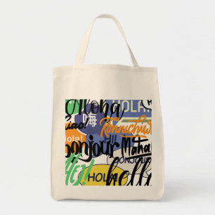 Bolso De Tela Hola Mundo