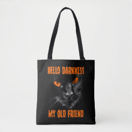 Bolso De Tela Hola Oscuridad Mi Viejo Amigo: Edición de Hallowee