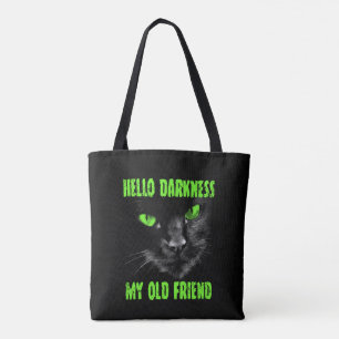 Bolso De Tela Hola Oscuridad Mi viejo amigo: Ojos verdes