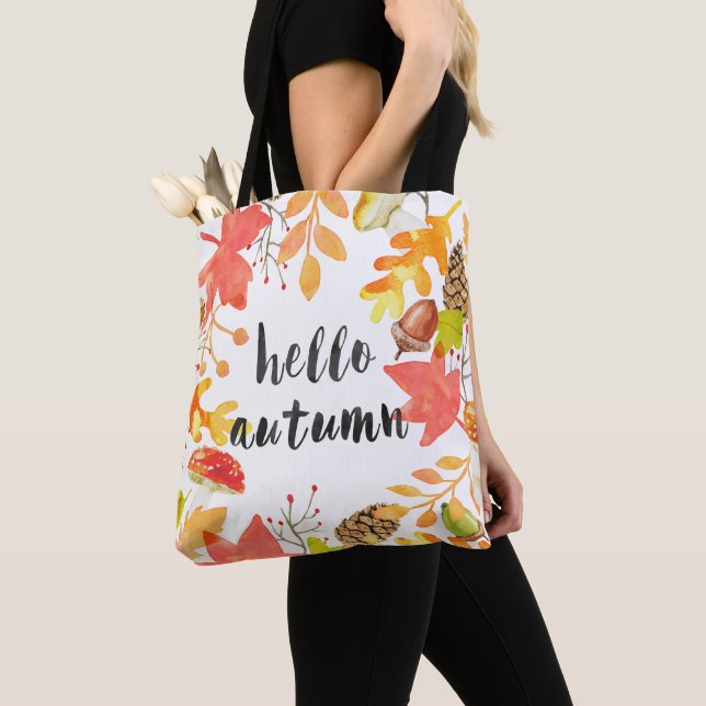 Bolso De Tela Hola otoño (Detalle)