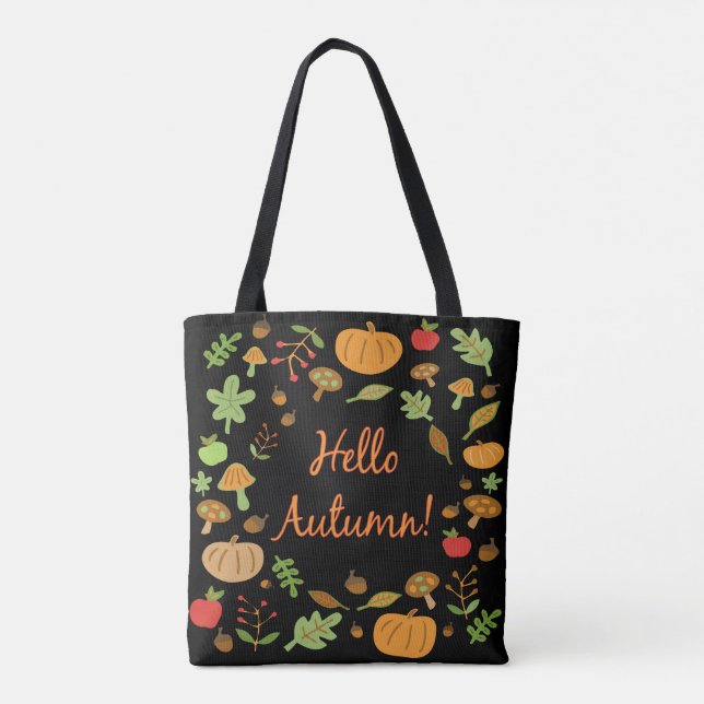 Bolso De Tela ¡Hola, otoño! (Reverso)