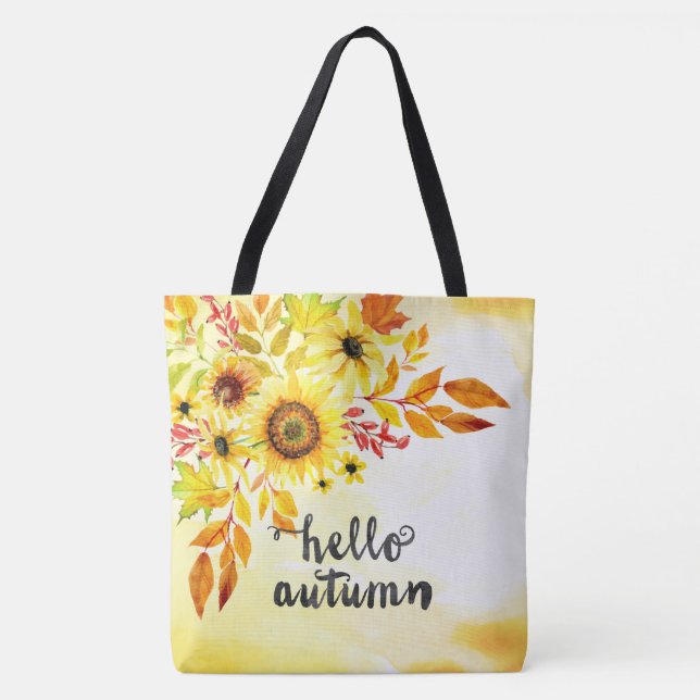 Bolso De Tela Hola otoño (Anverso)