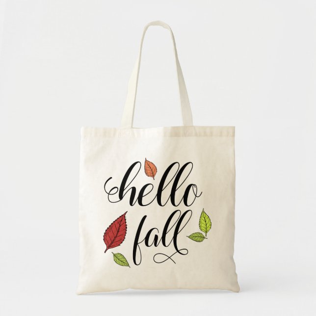 Bolso De Tela Hola Otoño (Frente)