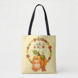 Bolso De Tela Hola Otoño El Otoño Deja Las Calabazas Por Todas P