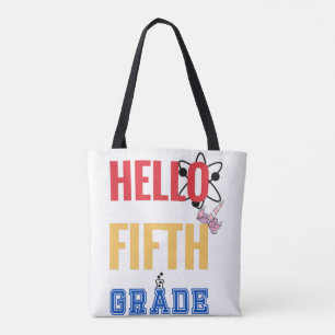 Bolso De Tela Hola quinto grado  Mejor regalo para estudiante de