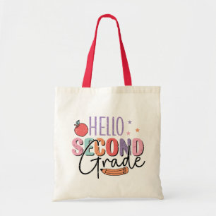 Bolso De Tela Hola segundo grado de vuelta a la escuela