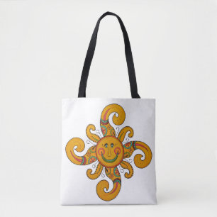 Bolso De Tela "Hola sol!" Tote