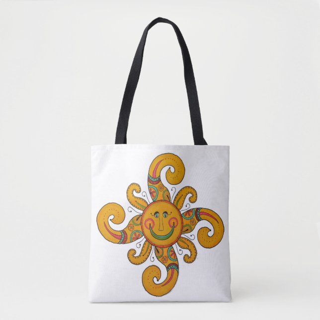 Bolso De Tela "Hola sol!" Tote (Anverso)