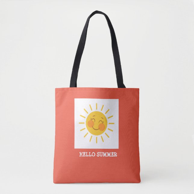 Bolso De Tela Hola Summer Sunburst (Anverso)