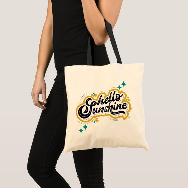 Bolso De Tela ¡Hola Sunshine! Cuto amarillo cita mariposa (Anverso (producto))